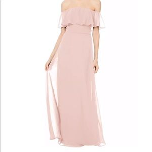 Bill Levkoff Bridesmaid Dress FROST ROSE